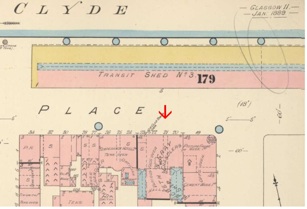 Fire map of Clyde Place