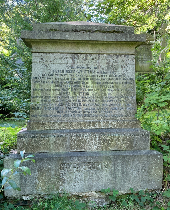 Whitton Grave marker