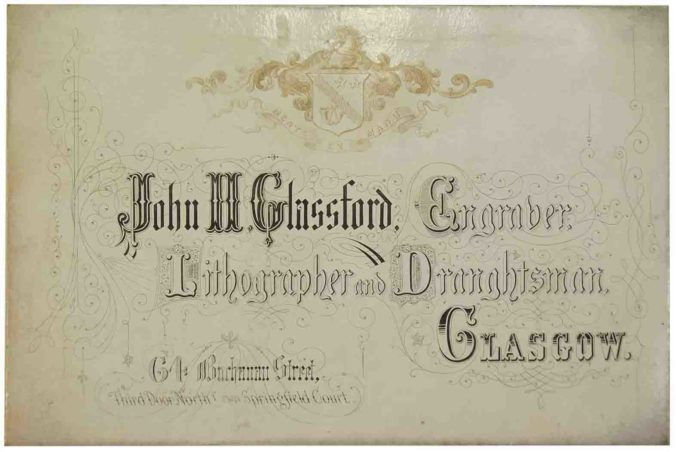 John Glassford's Card. Credit: Abe Books