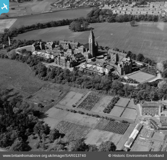 Aerial view of Leverndale Hospital