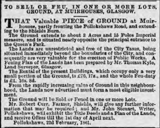Newspaper advert, as described in the article text