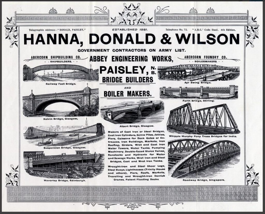 Hanna, Donald & Wilson advert